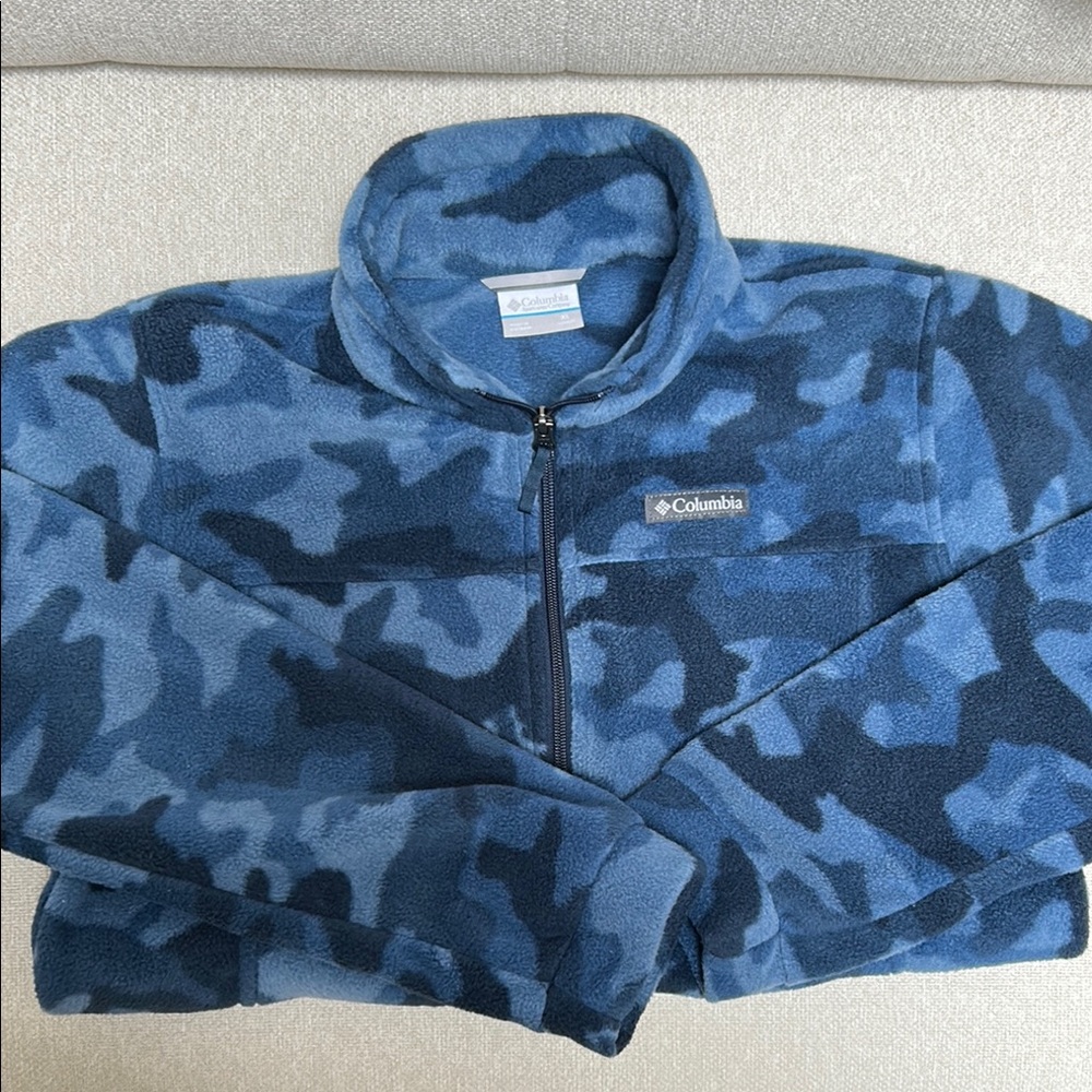 Columbia Blue Camo Fleece Jacket